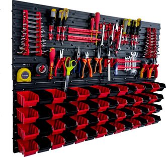 OEM Tablero De Herramientas Para Taller De 115x78 Cm + 56 Bandejas