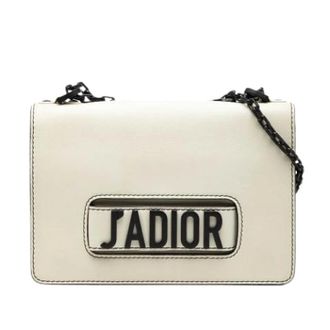 Dior Pre-owned Shoulder Bags, female, White, Size: ONE SIZE Pre-owned JaDior Chain Flap Bag