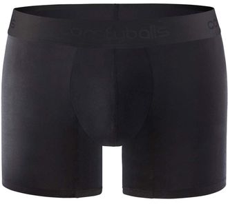 Comfyballs Mens No Show Cotton Long Boxer - Ghost Black - Large