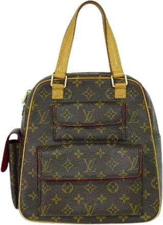 Louis Vuitton Pre-owned Canvas Handbag - Dames - Vintage Handtas - Bruin - ONE Size - Vintage