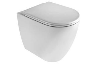 AZZURRA Jarr&oacute;n De Cer&aacute;mica Para Empotrar En La Pared 35,5x53,5 Blanco Brillo - Azzurra Ceramica Comoda - Con Tapa De Inodoro Soft