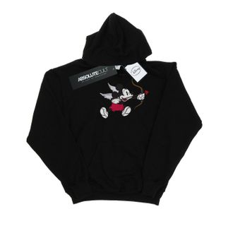Disney Dames/Dames Mickey Mouse Love Cherub Hoodie (Zwart)