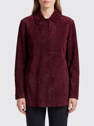 Max Mara S Max Mara Suede Shirt Jacket with Classic Collar