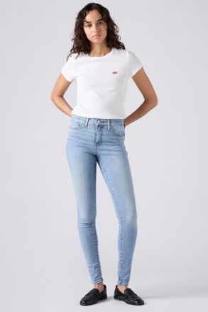 Levi's Jeans 310 Super Skinny modellanti - Donna - 26X28 - Blu / Off Kilighter Clean Hem