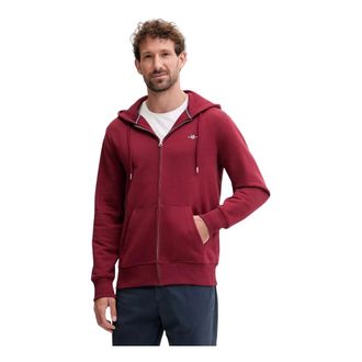 GANT Hoodies & sweatvesten, Heren, Bruin, S, Katoen, Shield Zip Hoodie