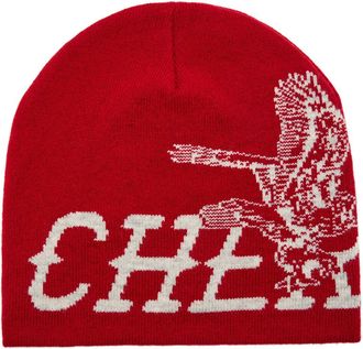 Cherry Los Angeles Flying Cherry Wool and Cashmere-blend Skull cap - Red - One Size