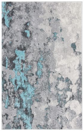 Safavieh Alfombra de polipropileno azul/gris, 122 x 183 cm