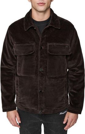 Karl Lagerfeld Corduroy Shirt Jacket in Brown at Nordstrom, Size Xx-Large