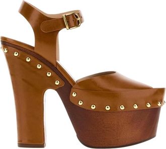 Chlo&eacute; High Heel Sandalen - Dames - Sandalen met hakken - Bruin - 40 EU - Schoenen