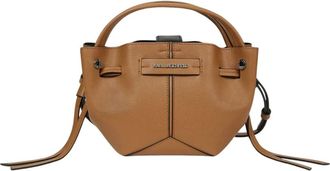 Karl Lagerfeld Tassen, Dames, Bruin, ONE Size, K/Pierced Mini Bucket Bag
