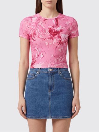 Versace Jeans Couture T-shirts in poliestere con stampa barocca
