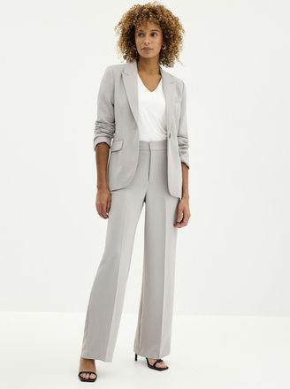 Contemporaine Womens Moderne textured crepe pant Fit: Wide leg, high rise