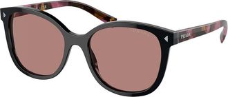 Prada PR 22ZS 12O10D Womens Sunglasses Black Size 53