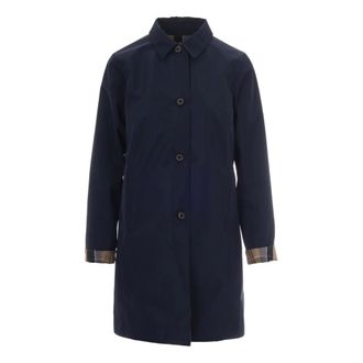 Barbour Single-Breasted Coats, female, Blue, Size: XL Babbity Showerproof Ss26