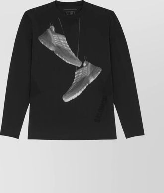 Maison Margiela crew neck graphic print long-sleeved t-shirt