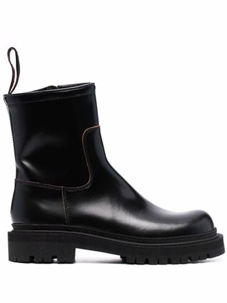 Camperlab Eki leather ankle boots - Black