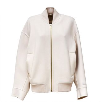 Sportmax Ondata Double Drap Wool Bomber Jacket