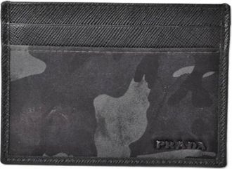 Prada Pre-owned Wallets, male, Black, Size: ONE SIZE Pre-owned Card Case