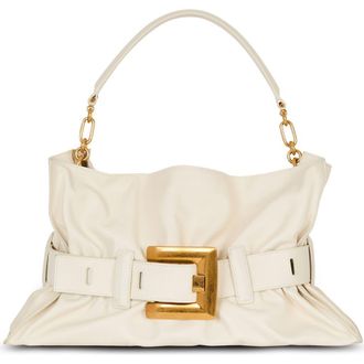 Balmain Medium Anthem Leather Tote in Cream at Nordstrom