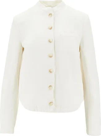 Emporio Armani Womens Linen Blend Jacket