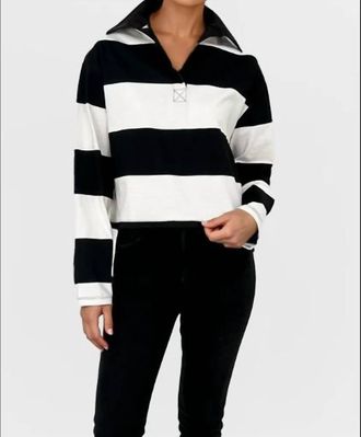 Chrldr Maryse Rugby Shirt In Vintage White