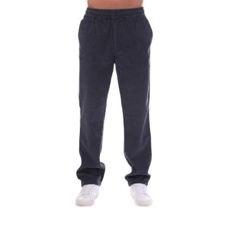 Lyle & Scott Herenbroek met rechte pijpen en effen kleur (Modderige marine)