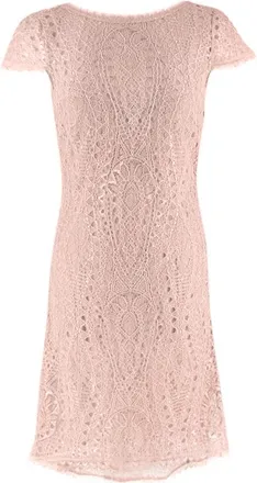 Emilio Pucci Emillio Pucci Soft Pink V-Back Lace Dress Size XS