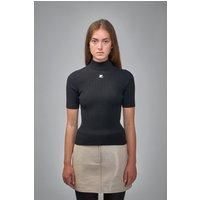 Courrèges Reedition Rib Knit Mockneck Top
