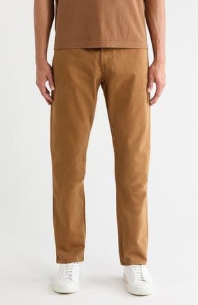 AG - Adriano Goldschmied Everett Stretch Sateen Slim Straight Pants in Spiced Birch at Nordstrom Rack, Size 31 X 34