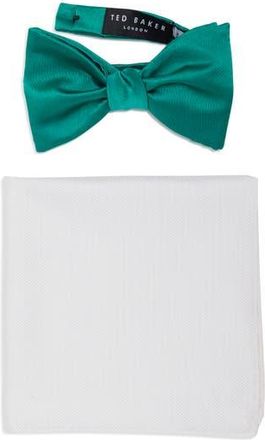 Ted Baker Bow Tie & Pocket Square Box Set in Jade at Nordstrom Rack