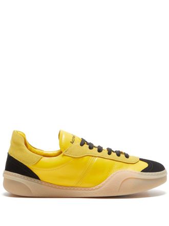 Acne Studios panelled low-top sneakers - women - Rubber - 36 - Yellow