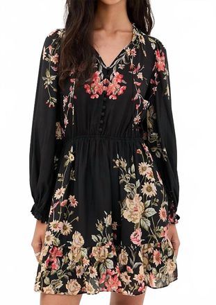 Sea New York Jolie Print Long Sleeve Mini Dress In Multi