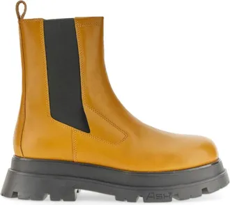 Ash Brown Leather Boots