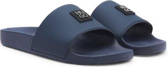 HUGO BOSS Italian-made slides with contrast-logo strap