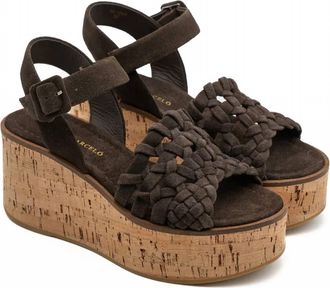 Paloma Barcel&oacute; Womens Ressy Suede Sandals In Chocolate