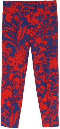 Max & Co. Floral-Print Cropped Tapered Trousers Size XS