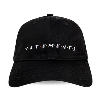 VETEMENTS Baseball Cap - unisex - Petten - Zwart - ONE Size - Katoen - Accessoires