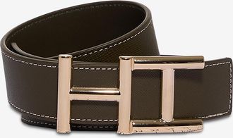 Hemisphere Hoher G&uuml;rtel aus genarbtem Leder HH