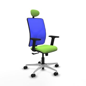 Piqueras y Crespo Silla De Oficina Piqueras Y Crespo Motilla Azul Soporte Lumbar Ajustable