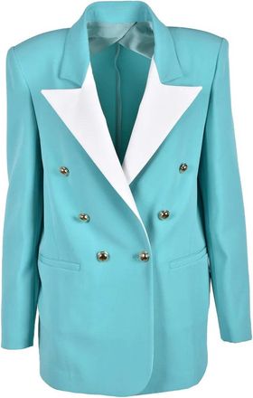 Revise Aqua Polyester Blend Jacket