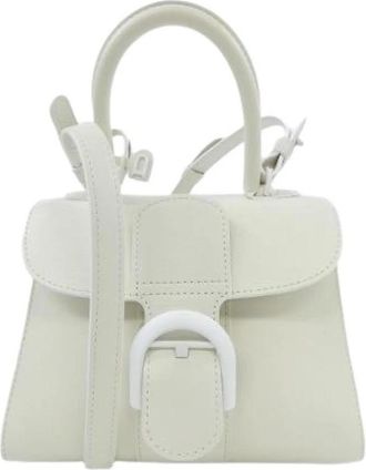 Delvaux Pre-owned Brillant BOX Calf Bag - Dames - Vintage Handtas - Beige - ONE Size - Leer - Vintage