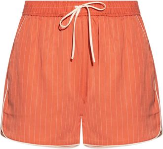 Munthe Shorts gessati con coulisse - Arancione