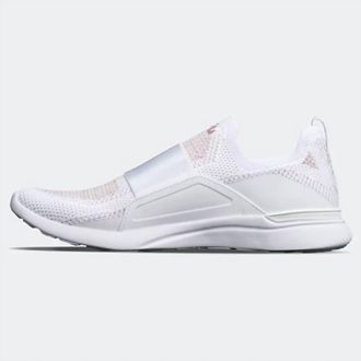 Athletic Propulsion Labs Womens Techloom Bliss Shoe In White/cr&egrave;me/beachwood