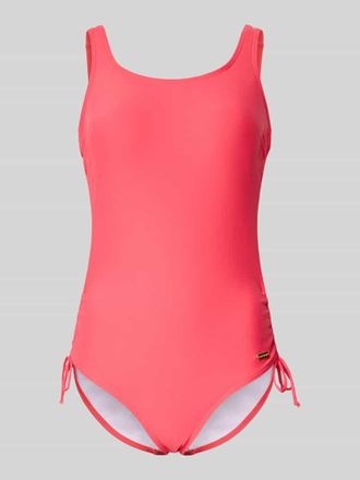 Lascana Badeanzug mit seitlichen Schn&uuml;rungen Modell Simple in Pink, Gr&ouml;&szlig;e 38B