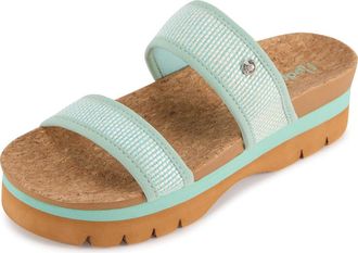 Floopi Knit Platform Slide Sandal in Green at Nordstrom Rack, Size 10