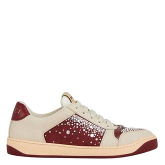 Gucci GG Crystal Screener Sneakers, Brand Size 38.5 ( US Size 8.5 )