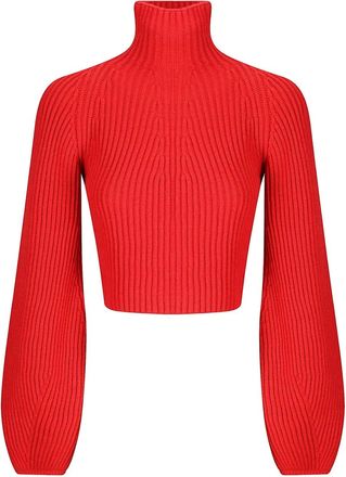 Sportmax Maglione a coste - Rosso