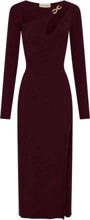 Nicholas Abito midi Ginerva con dettaglio cut-out - Rosso