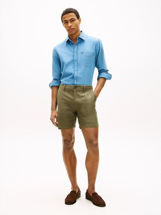 Tommy Hilfiger Mens Regular Fit 7 Utility Short - Ghost Fern - 29