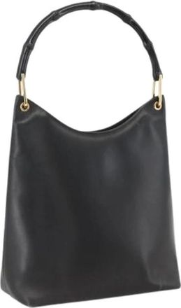Gucci Pre-owned Vintage Schoudertas - Dames - Vintage Handtas - Zwart - ONE Size - Leer - Vintage